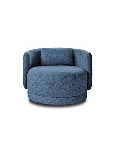 Basil Swivel Armchair Deluxe Recycled Weave Battery - Ex Display