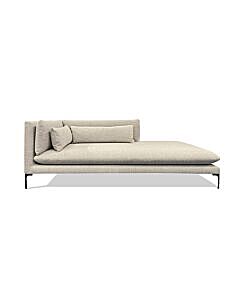 Douglas Small Corner Chaise Sofa Luxury Recycled Cotton Maize - Ex Display 