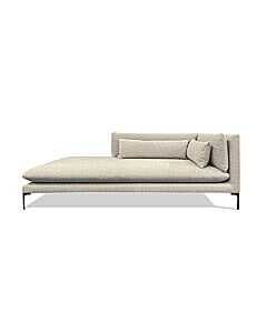Douglas Small Corner Chaise Sofa Luxury Linen Daffodil - Ex Display