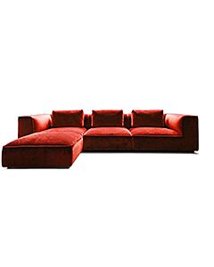 Eli Modular - Large 3 Seater Sectional Sofa & Footstool