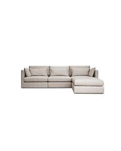 Rose Modular Sofa - Large 3 Seater Sofa & Footstool
