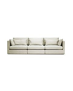 Rose - Large 3 Seater Sectional Sofa - Stain Guard Cotton Bone 20% off £2864 
